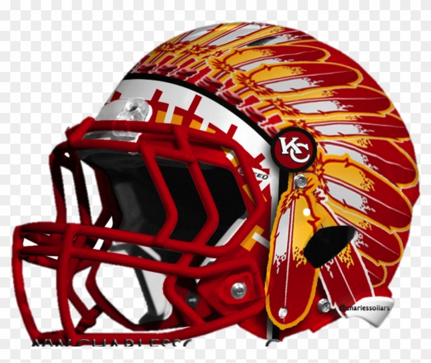 Headdress Helmet - New Kansas City Chiefs Helmet Clipart
