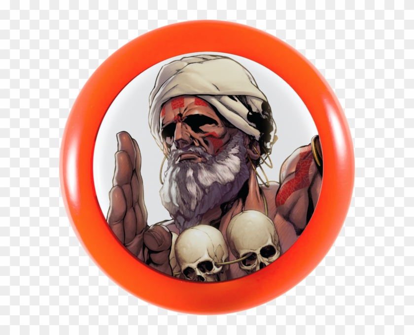 Street Fighter V X Sanwa Denshi Character Pushbutton - Illustration Clipart