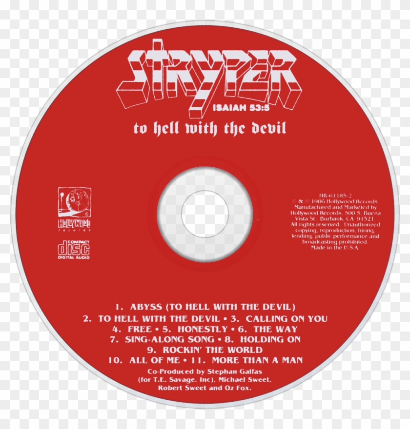 Stryper To Hell With The Devil Cd Disc Image - Cd Clipart #4091372