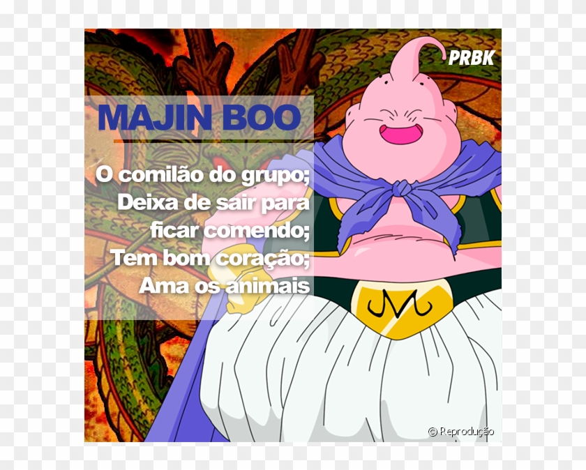 De &quot - Dragon Ball&quot - - Antes Vilão, Depois - Majin Buu Clipart