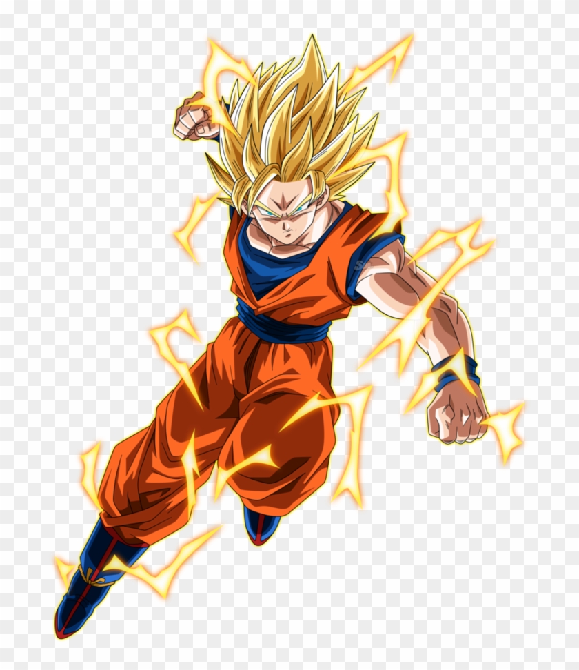 Goku Super Saiyajin 2 300 Millones Goku Super Saiyajin - Dragon Ball Goku Ssj2 Clipart #4091614