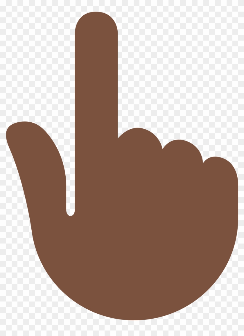 Pointing Up Backhand - Backhand Index Pointing Up Clipart