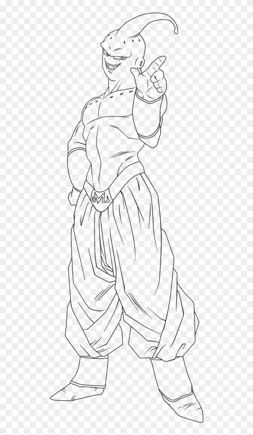 Majin Buu 001 By Vicdbz - Majin Buu Para Pintar Clipart