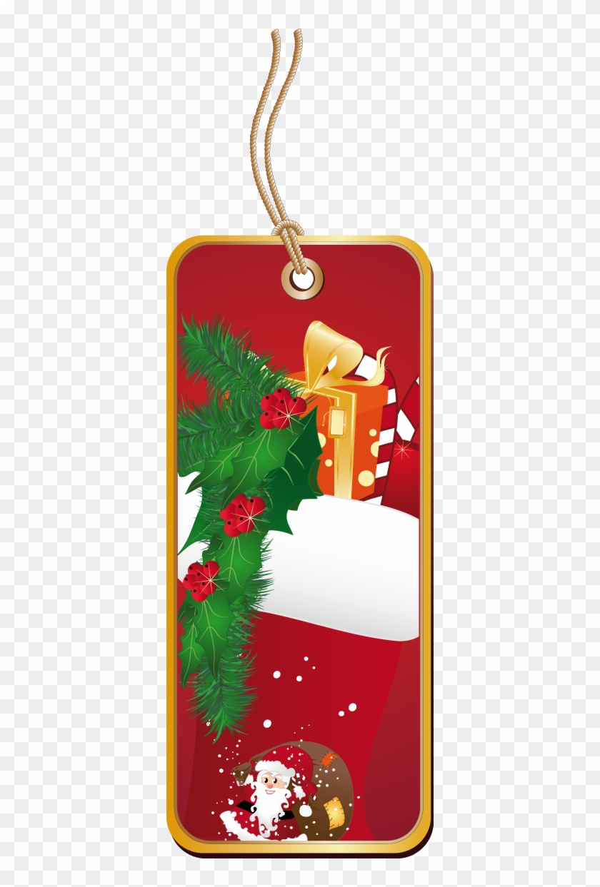 Christmas Label Sticker - Png Etiquetas De Navidad Clipart #4091951