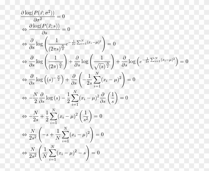 \begin{align*} &\frac{\partial \log - Variance Sigma Clipart