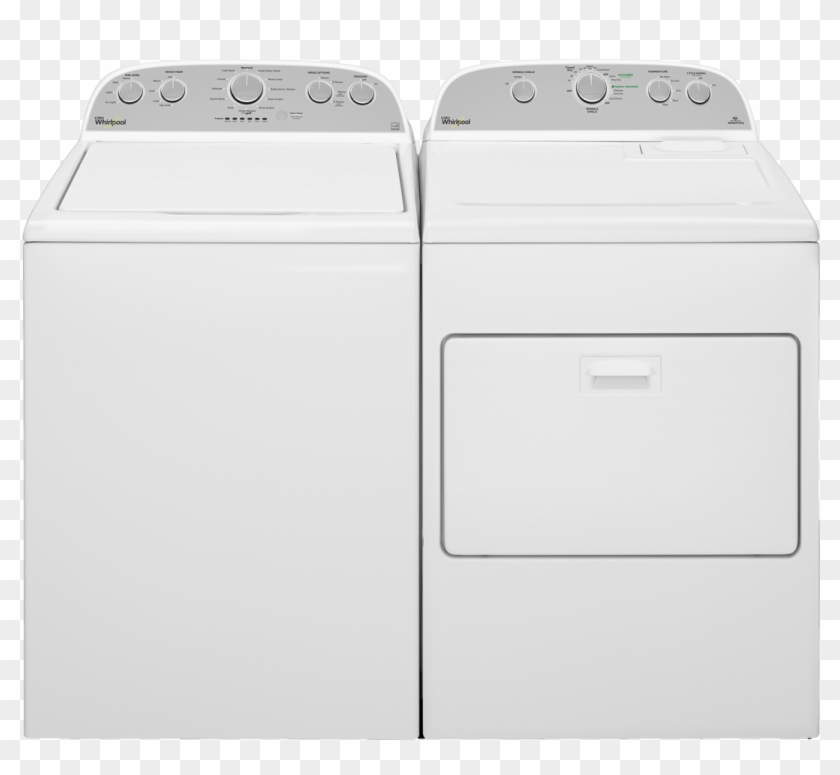 Whirlpool® Top Load Laundry Pair White Whlauwgd4950hw - Washing Machine Clipart #4092089