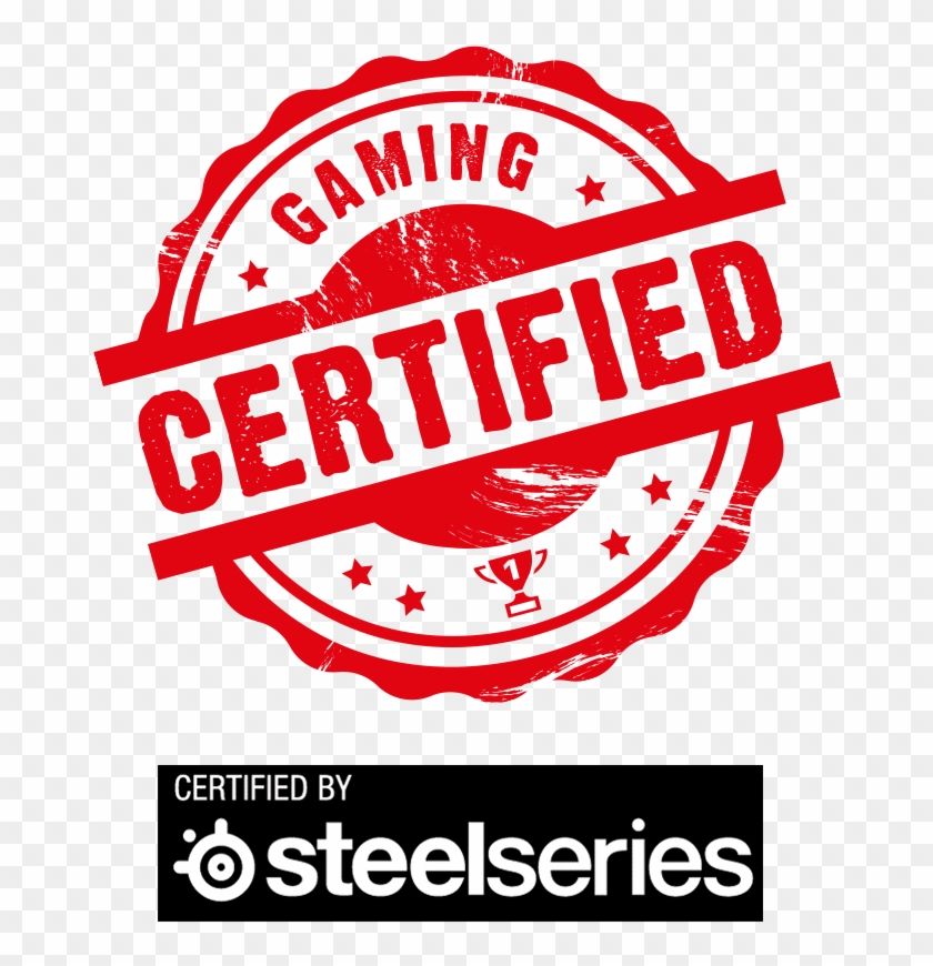 Certified By Steelseries - Gaming Certified Logo Png Clipart #4092606