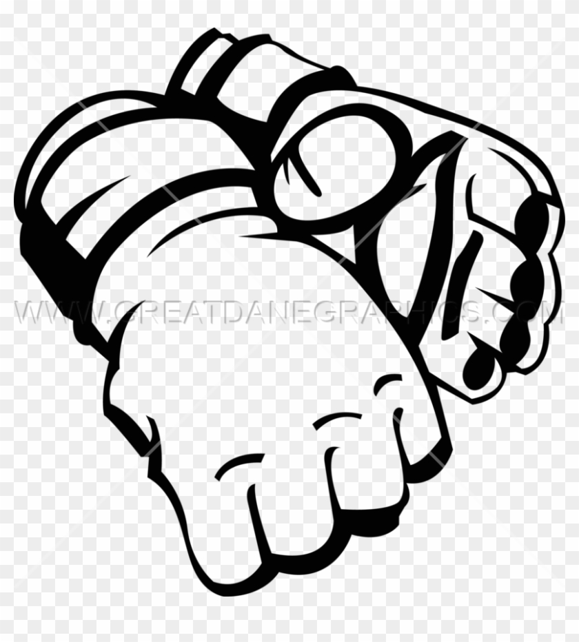 Mma Gloves Silhouette Png Clipart #4092775