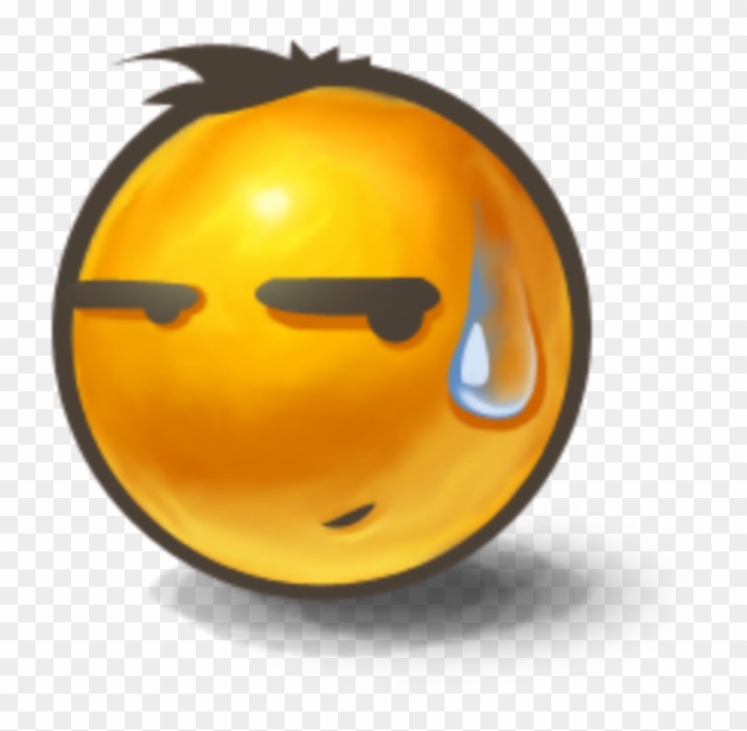 #mq #tear #drop #yellow #emoji #emojis - Emoticon Clipart #4092832