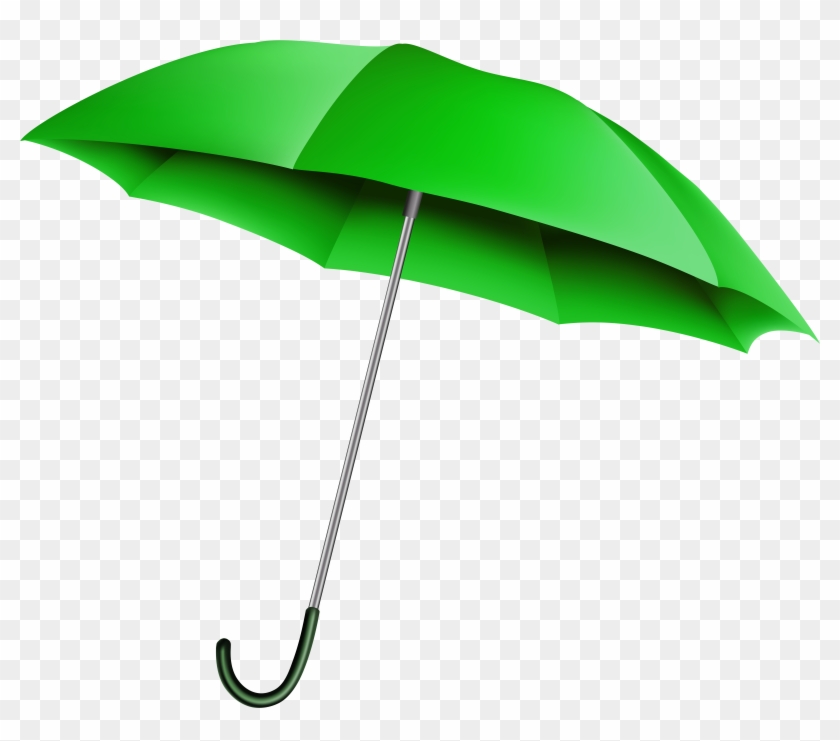 Green Umbrella Transparent Png Clip Art Image #4092922