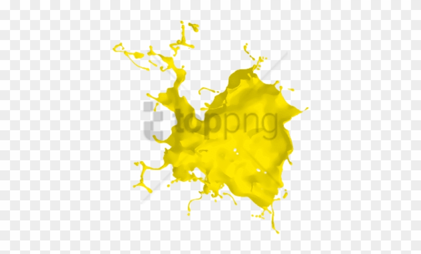 Free Png Yellow Paint Splash Png Png Image With Transparent - Real Paint Png Clipart