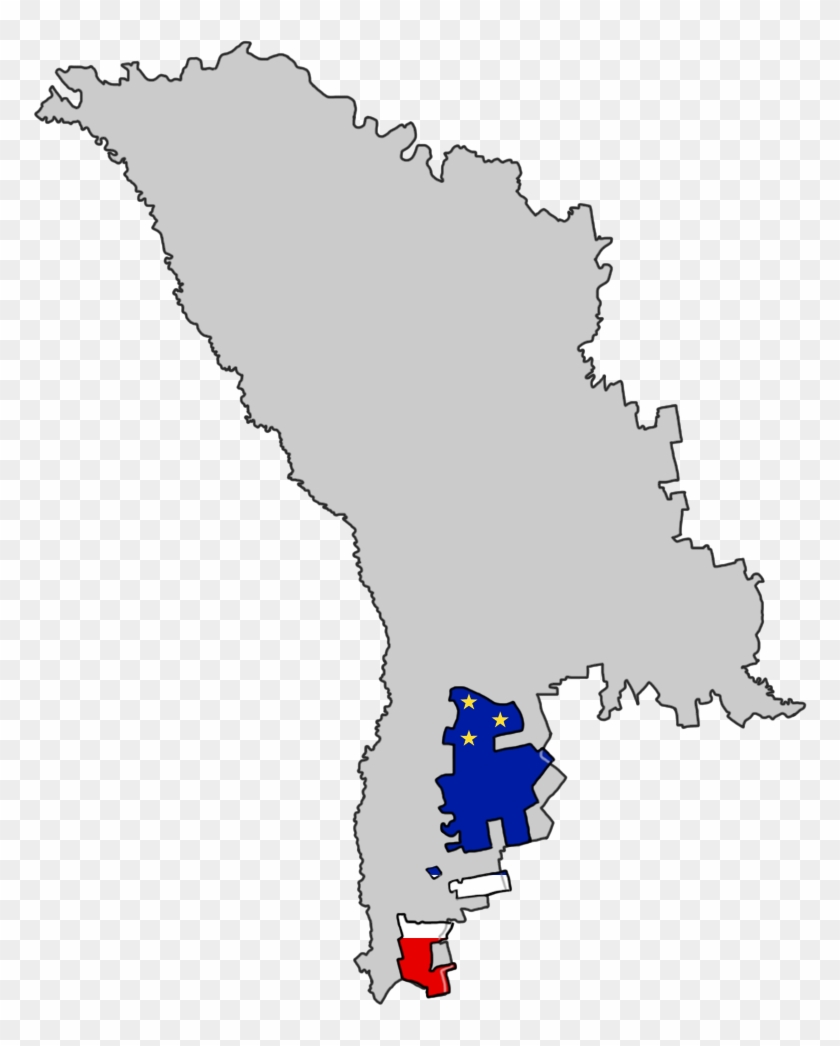 Autonomous Territorial Unit Of Gagauzia - Map Clipart #4094043