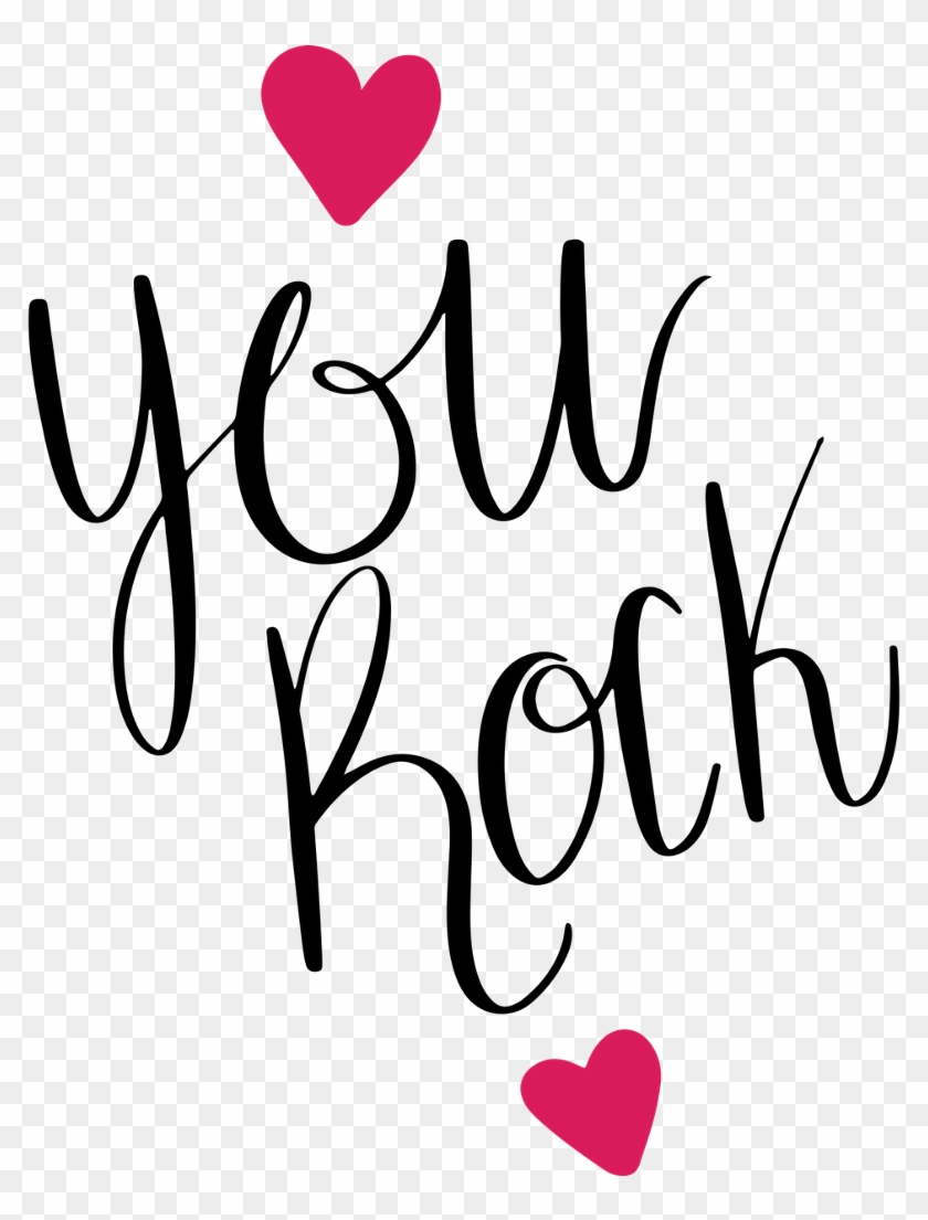 Ftestickers Text Heart Rock Yourock Freetoedit - You Are A Rockstar Clipart - Png Download #4094100