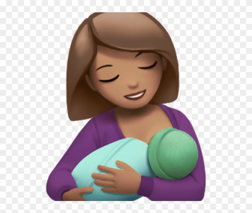 Share Using Facebook - Breastfeeding Mom Emoji Clipart #4094203