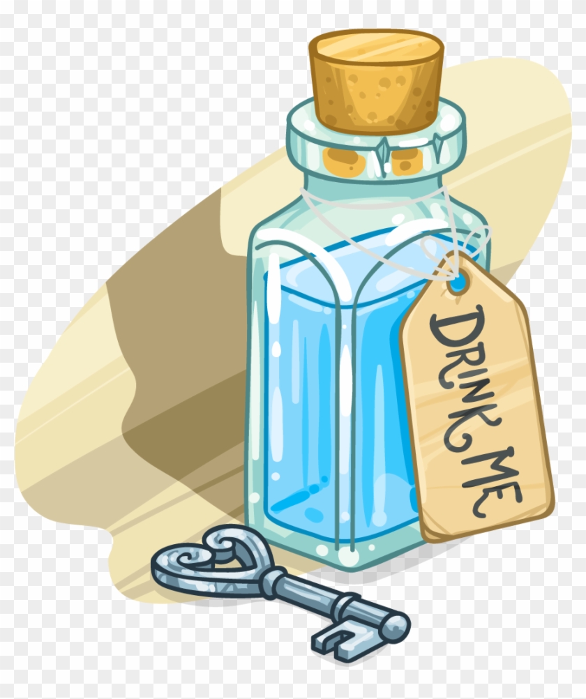 Drink Me Png - Alice Drink Me Bottle Clipart #4094560