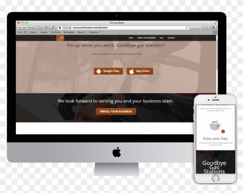 Fuel Valet, A Platform That Allows Ordering, Payment - Adobe Photoshop Clipart #4094587