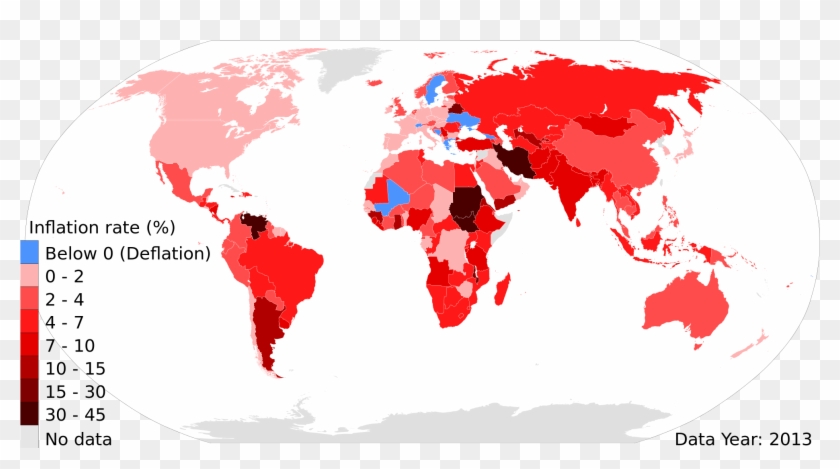 Blog - Inflation Rate World Map Clipart #4095009