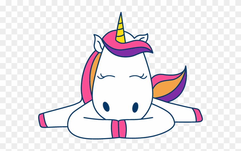 Unicorn Sticker - Illustration Clipart #4095363