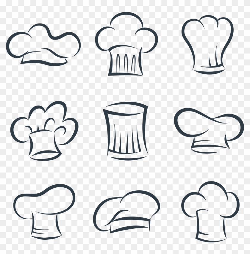 Cook Chefs Uniform Hat Euclidean Vector - Touca De Confeiteiro Desenho Clipart