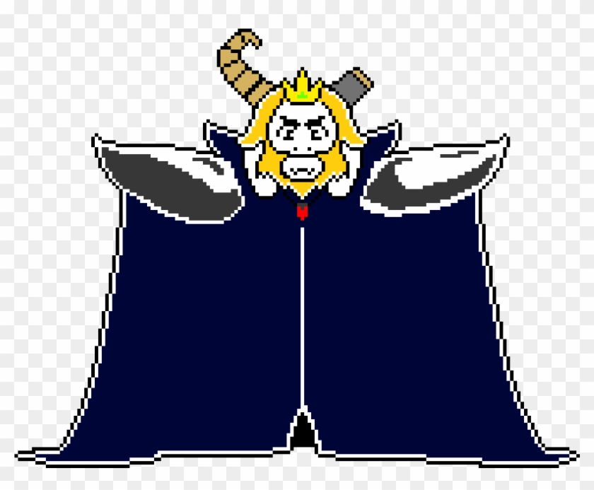 Undertale Asgore Battle Sprite Transparent - Asgore Undertale Png Clipart
