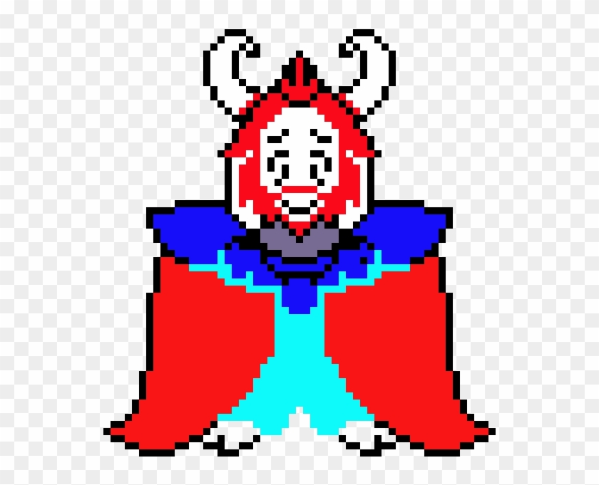 Asgore - Undertale Asgore Pixel Art Clipart