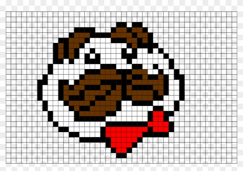 Pringles Logo Mustache 8bit Pixel Art Logo Pringles