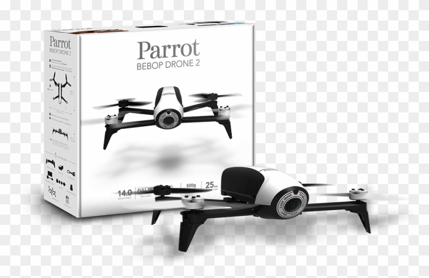 Bebop 2 Drone - Drone Parrot Bebop 2 White Clipart #4096678