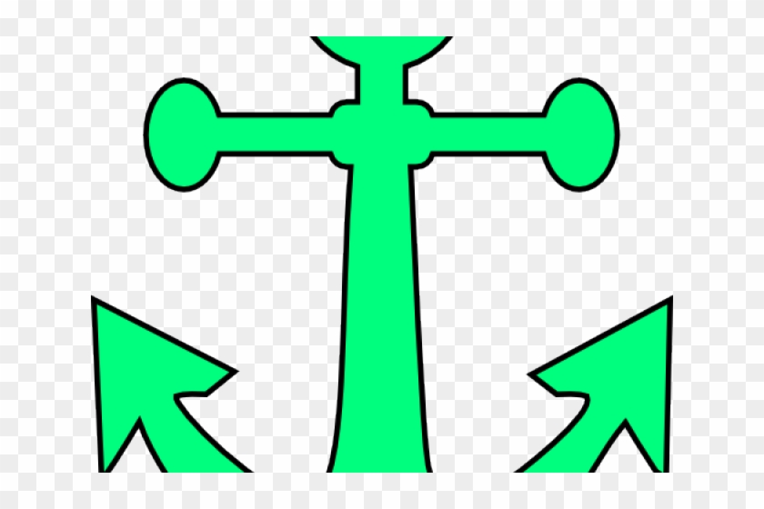 Anchor Cliparts - Green Anchor Clip Art - Png Download