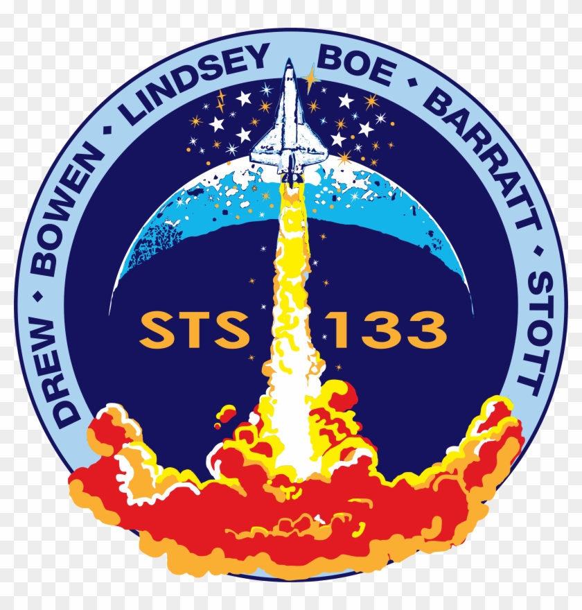 Launch Sts-133 "discovery" Kennedy Space Center, Fl - Sts 133 Mission Patch Clipart