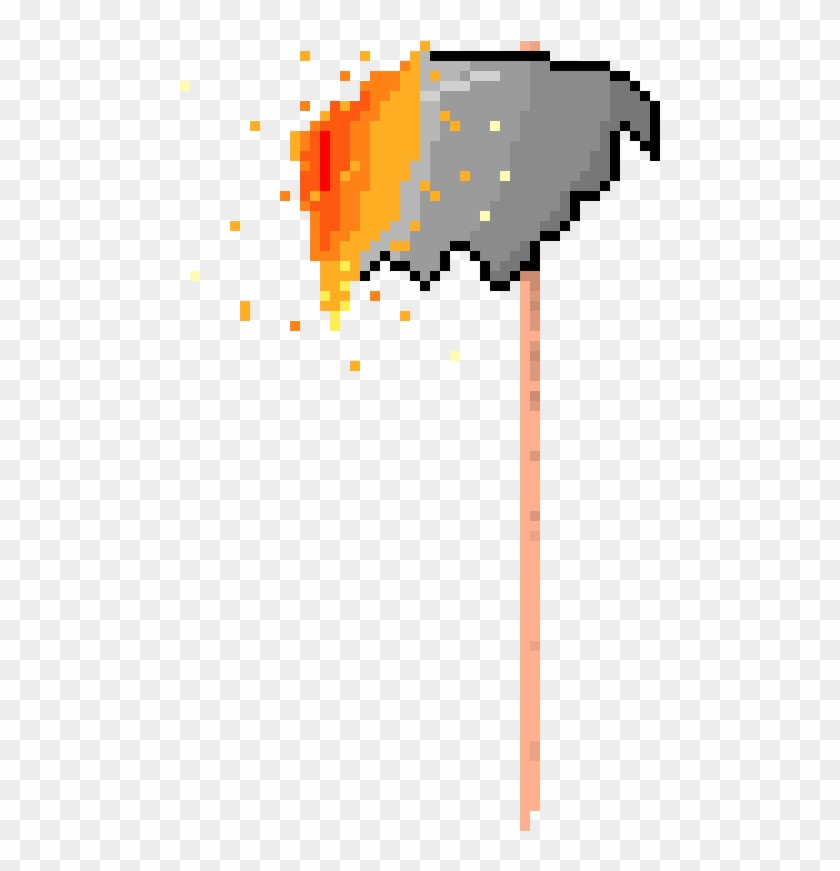 Doom's Fiery Battleaxe Clipart