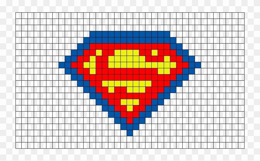 #superman #hero #superhero #dccomics #8bit Minecraft - Pixel Art Logo Google Clipart