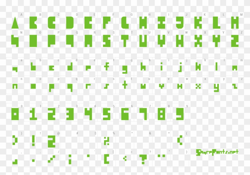 Font 8-bit - 8 Bit Block Letter Font Clipart #4097101