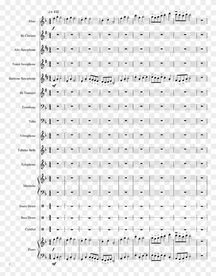 Bergentrückung/asgore Sheet Music Composed By Toby - Bergentrückung Sheet Music Trombone Clipart