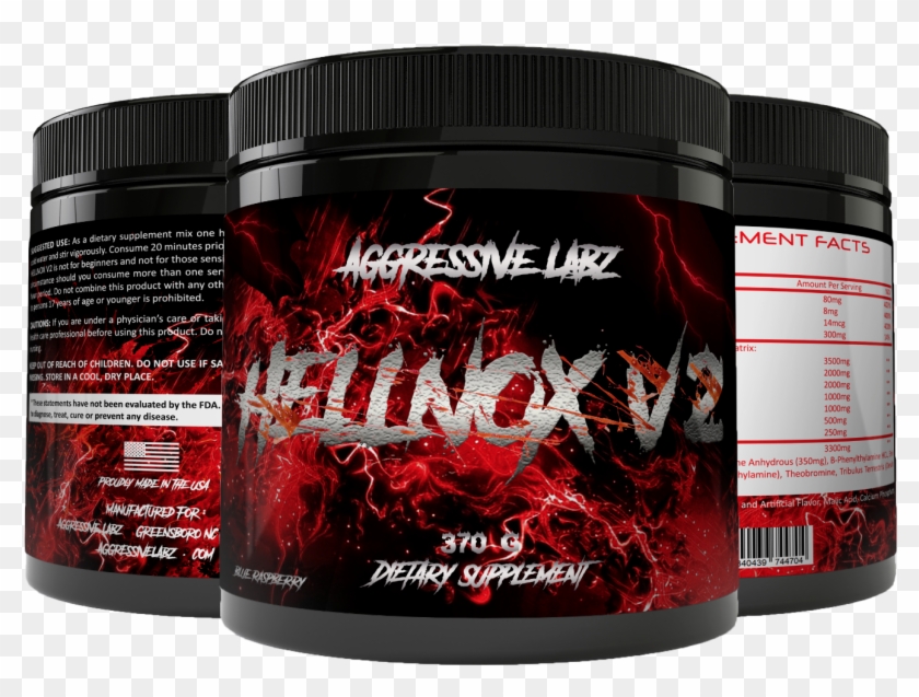 Aggressive Labz Hellnox V2 25 Servings - Pre-workout Clipart