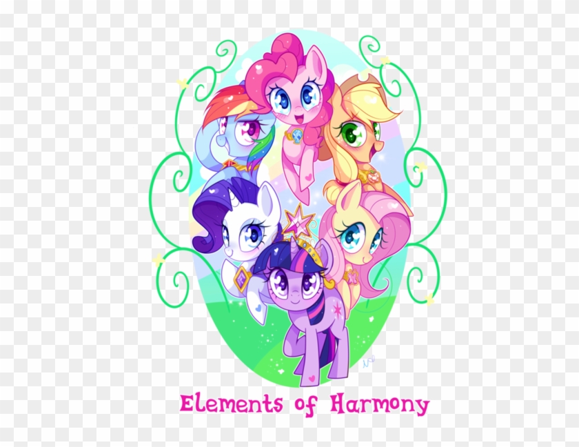 Mane 6 As Cute Clipart #4097497