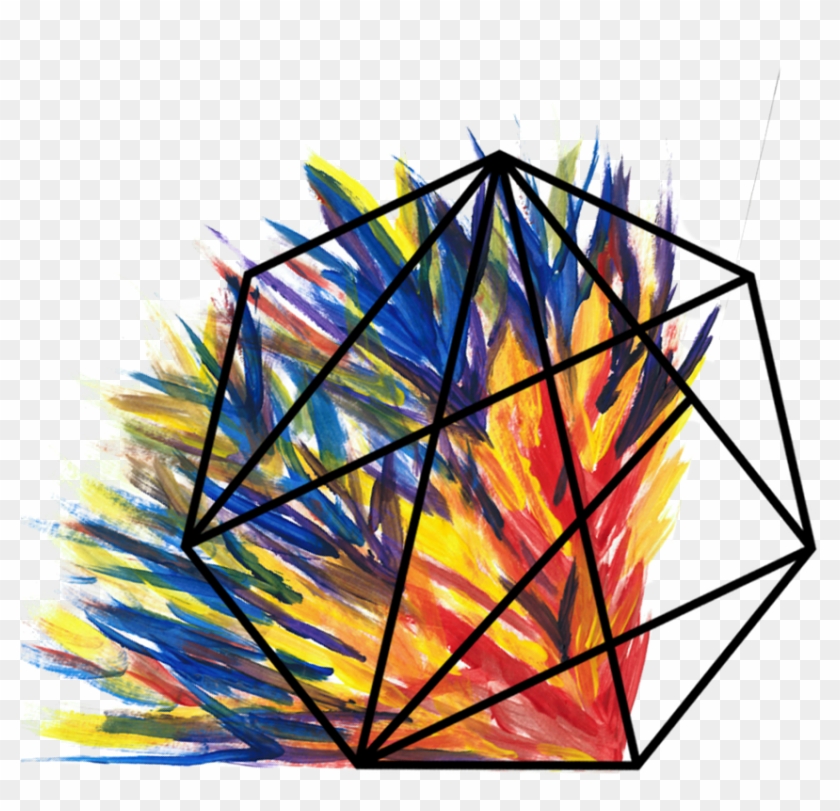 On Fire With Text - Triangle Clipart