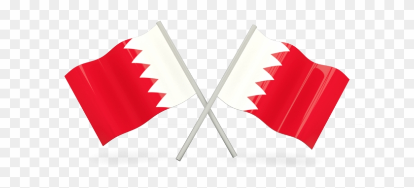 Bahrain Flag With Stick Clipart