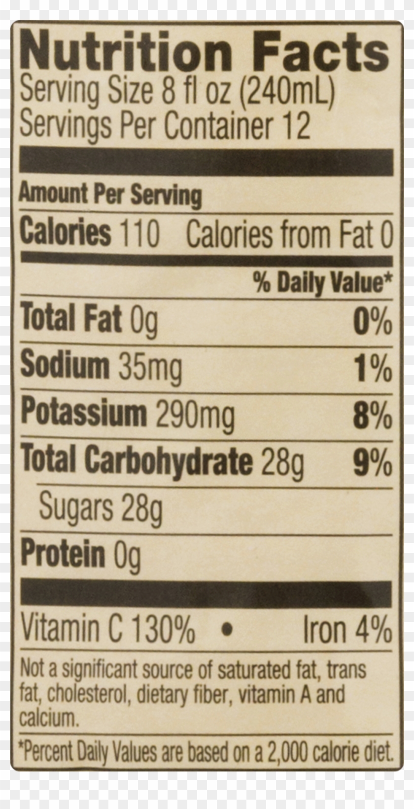 Great Value Apple Juice Food Label Clipart (4098742) PikPng