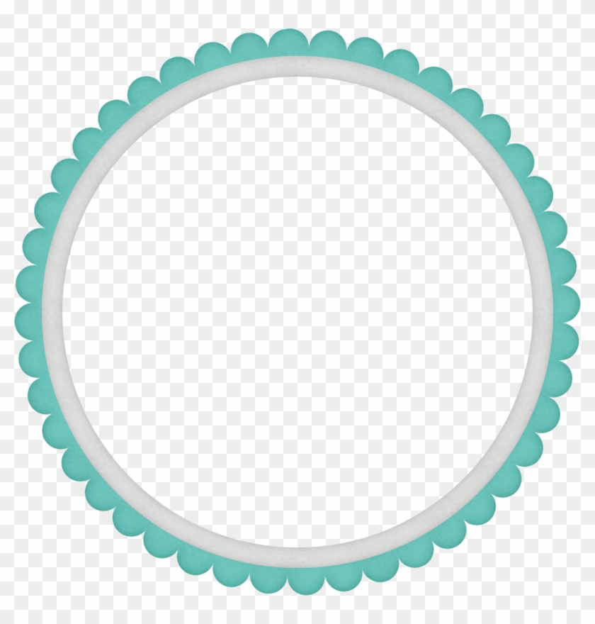 Turquoise Frame Transparent Background Png - Simple Circle Border Png Clipart