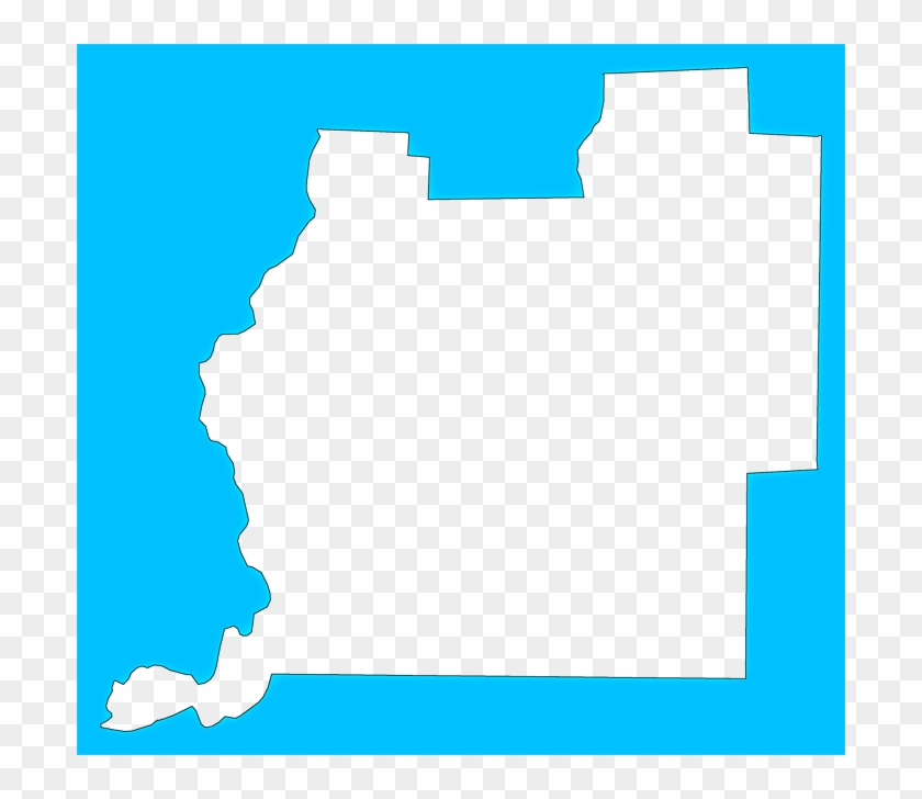 A Plain Frame Map Of Washington Clipart #4099175