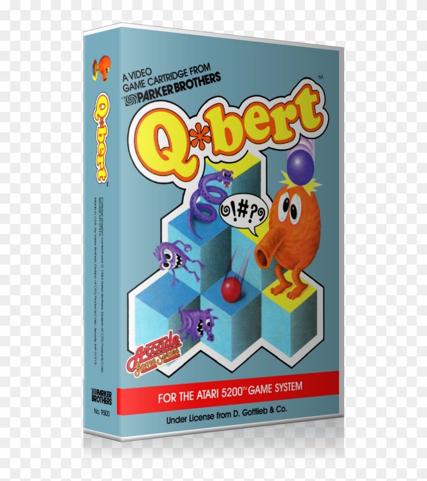 Atari 5200 Qbert 2 Game Cover To Fit A Ugc Style Replacement - Colecovision Clipart #4099179