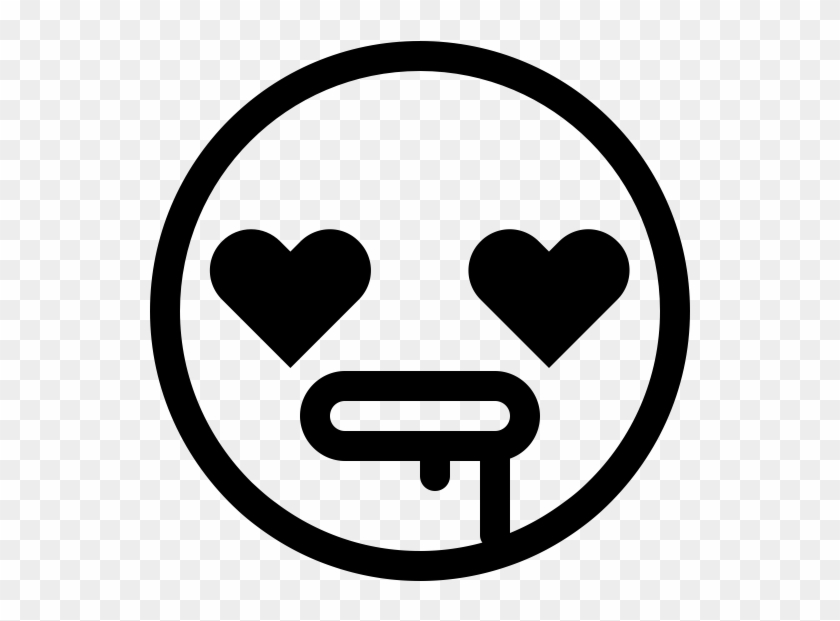 Drooling Rubber Stamp - Heart Clipart