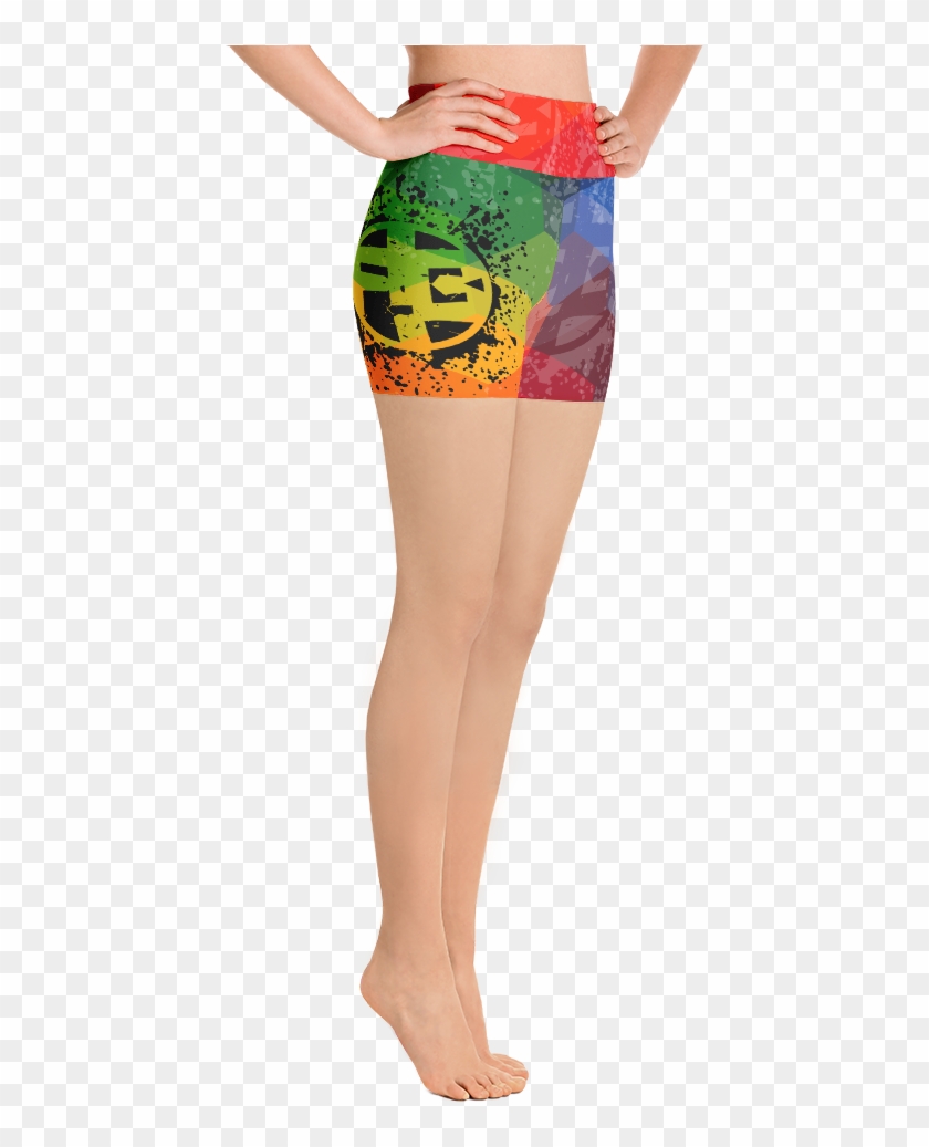 Yoga Shorts Qbert - Periodic Table Of Elements Gear Clipart