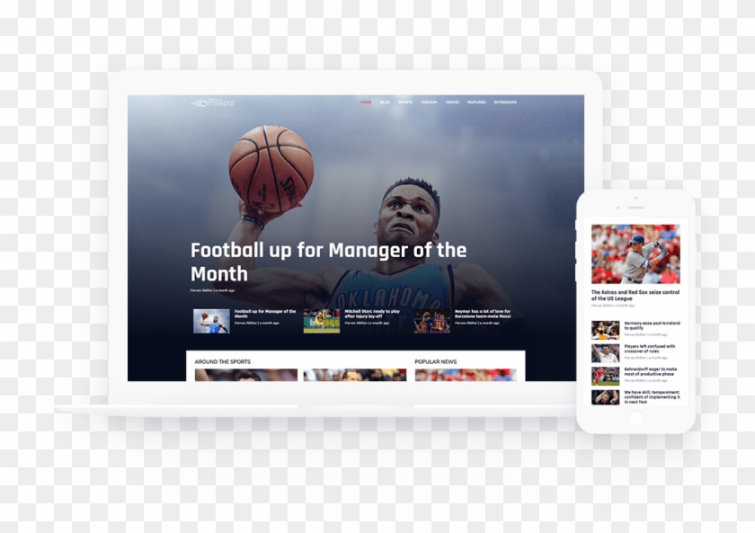 Sports News Layout - Streetball Clipart #4099963