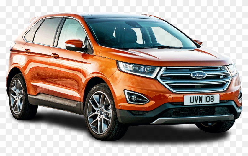 Download Ford Edge Orange Car Png Image - Ford Suv 2016 Precio Clipart #410100