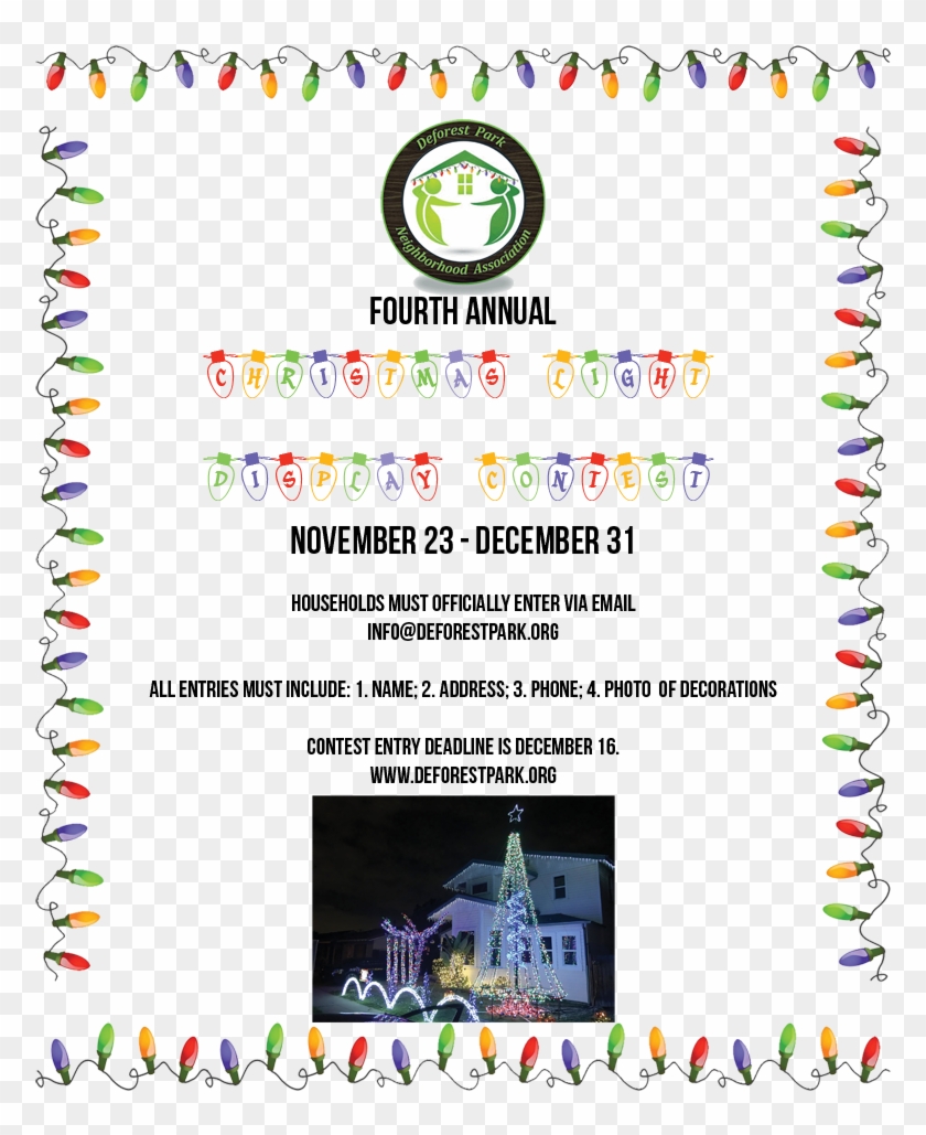 4th Annual Christmas Light Holiday Contest - Merry Christmas Clipart