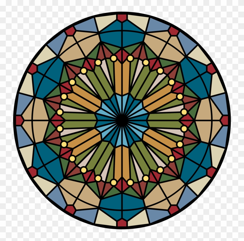 Transparent Glass Stain - Stained Glass Clipart Png