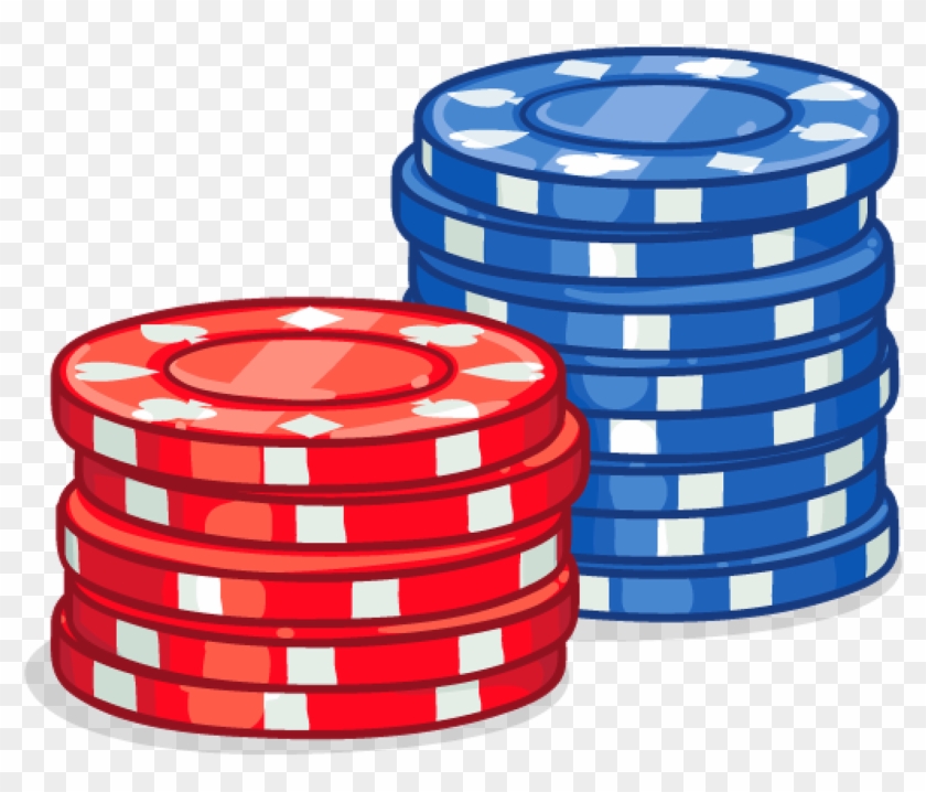 Stock Collection Of High Quality Free Cliparts - Red And Blue Poker Chips - Png Download #410680