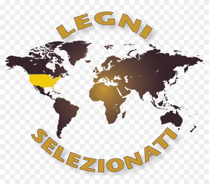 Cortec With White Gold Dust - World Map Vector Green Clipart