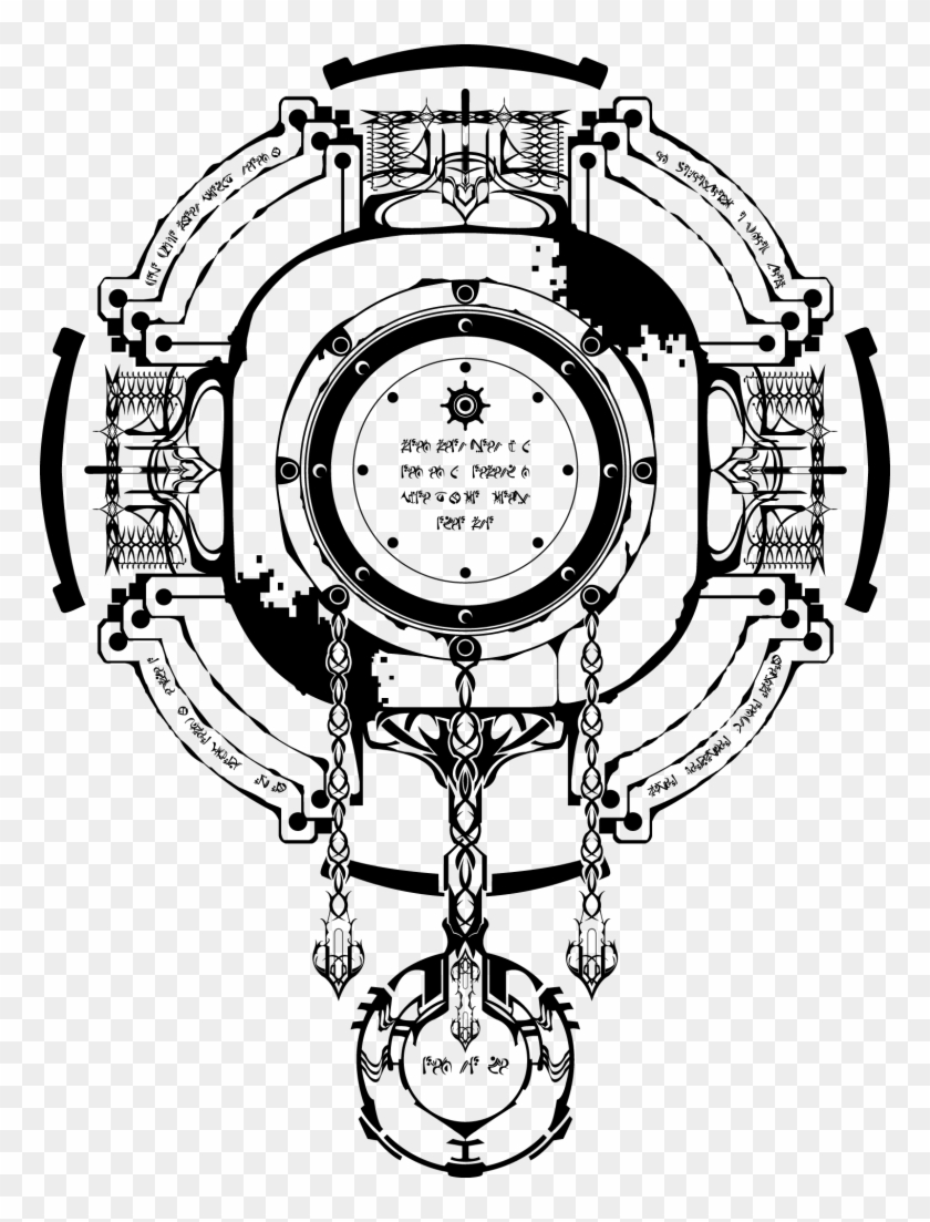 Iron Tagger Fantasy Logo, Magic Circle, Glyphs, Archangel, - Blazblue Emblem Clipart